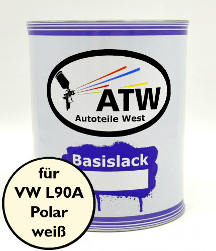 Autolack für VW L90A Polarweiß